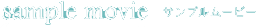 サンプルムービー
